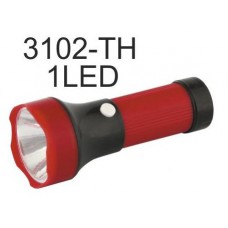 Фонарь Ultraflash 3102-TH, 1LED, красный