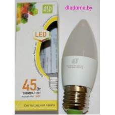Лампа LED Е27 Свеча 5Вт,220V 4000К ASD